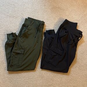 Women’s Black and Green Cargo Pants